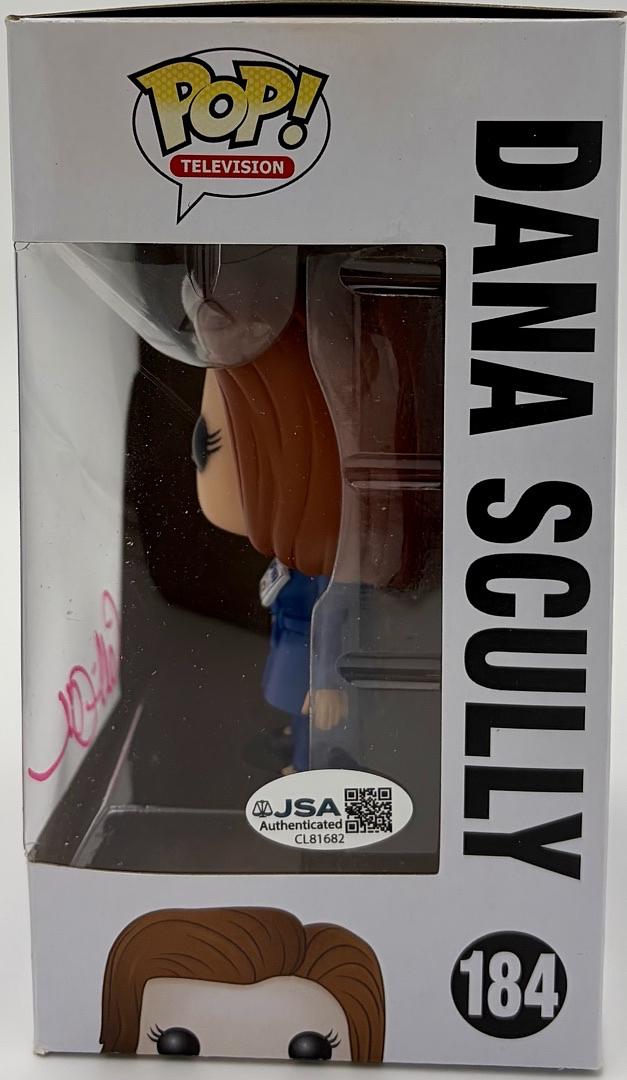 Gillian Anderson Signed Funko Pop #184 "Dana Scully" (X-Files) - JSA COA