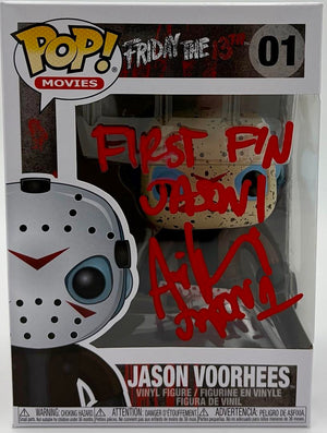 Ari Lehman signed Funko #01 w/quote (Friday the 13th) - Beckett COA
