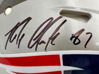 Tom Brady & Rob Gronkowski New England Patriots & Tampa Bay Buccaneers Autographed Half & Half Riddell Speed Authentic Helmet - Fanatics COA