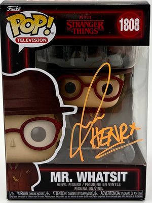 Jamie Campbell Bower signed Signature Series "Mr. Whatsit" Funko #1808 (Stranger Things) - JSA COA