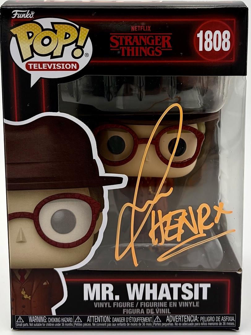 Jamie Campbell Bower signed Signature Series "Mr. Whatsit" Funko #1808 (Stranger Things) - JSA COA