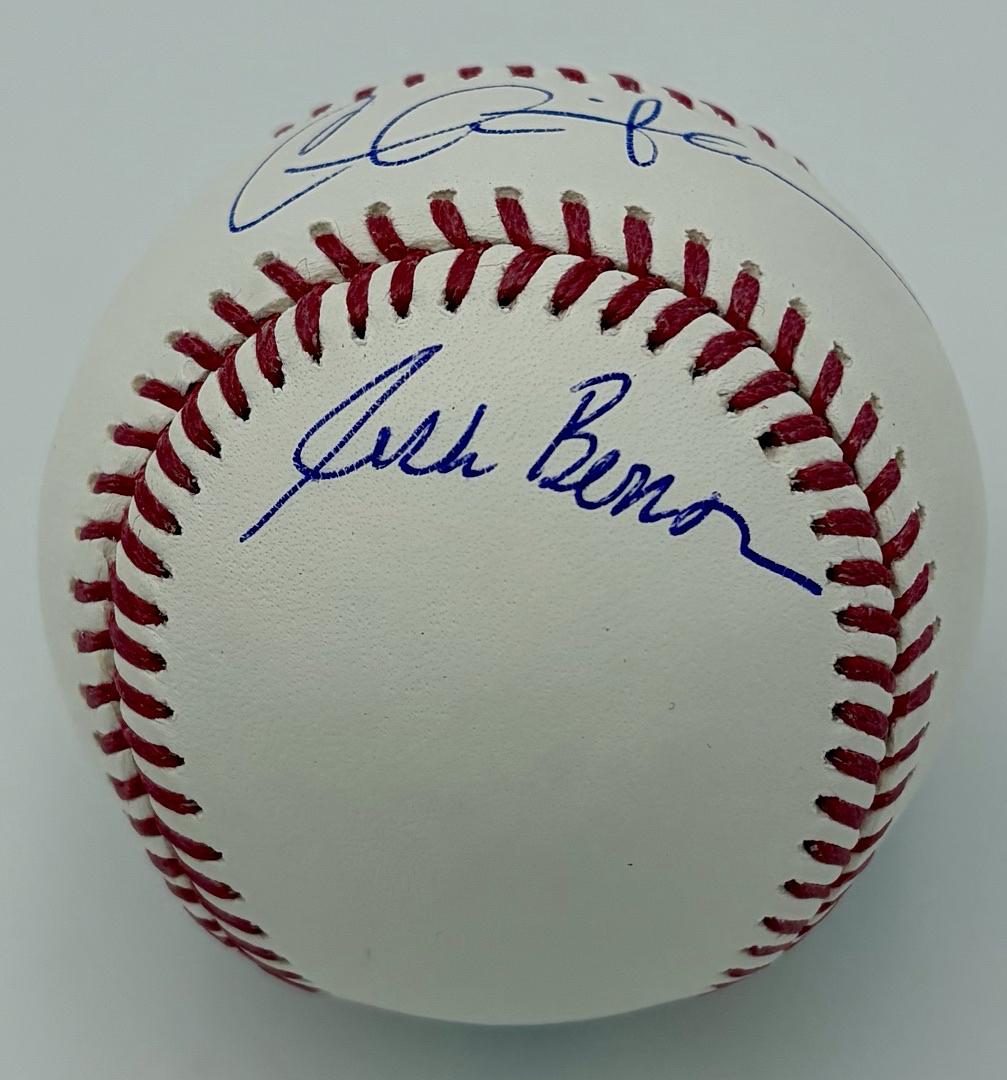Major League Stars Charlie Sheen, Tom Berenger, & Corbin Bernsen Autographed Rawlings Official Baseball -  Beckett COA (Copy)