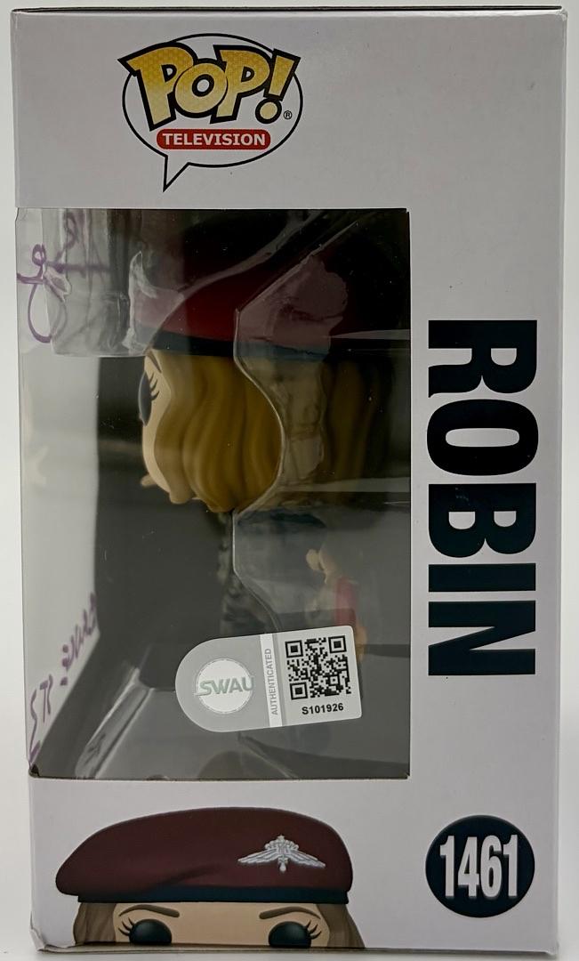 Jake Busey signed "Robin" Funko #1461 (Stranger Things) - SWAU COA