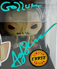 Andy Serkis Signed Funko Pop #532 "Gollum" (LOTR) w/character name - Celebrity Authentics COA