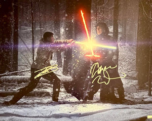 Adam Driver and John Boyega signed 16x20 (Star Wars) - Celebrity Authentics