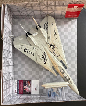Val Kilmer, Tom Skerritt, James Tolkan, Whip Hubley & Michael Ironside Signed F-14 Tomcat Aircraft Replica - Celebrity Authentics