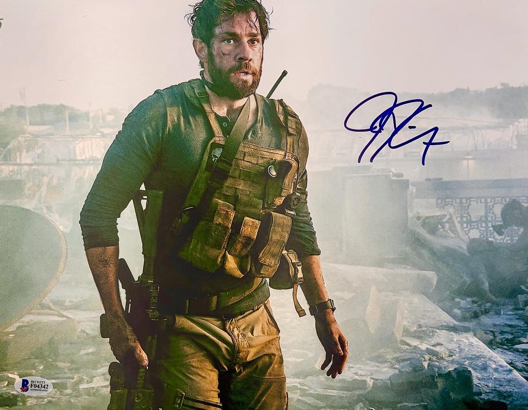 John Krasinski Signed 11x14 Photo (13 Hours) - Beckett COA