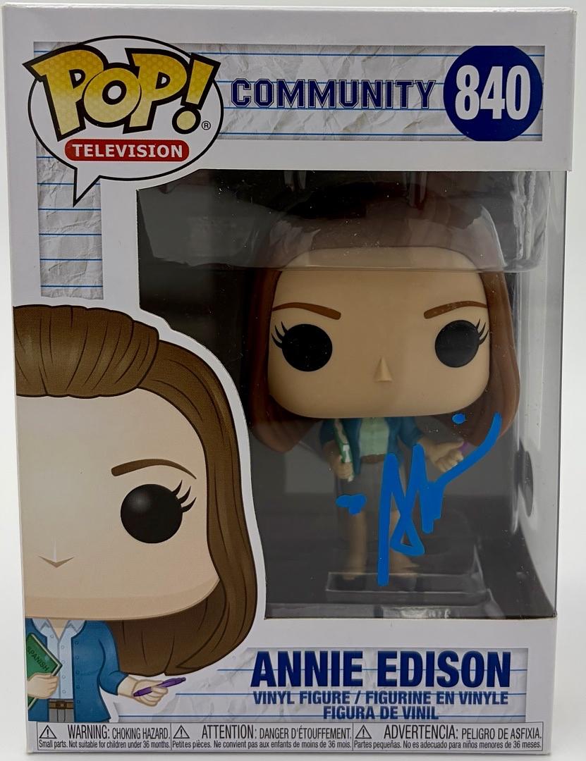 Alison Brie Signed Funko Pop #840 "Annie Edison" (Community) - Beckett COA