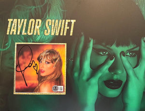 Taylor Swift matted, signed "Life of a Showgirl" CD Insert Photo 1 - Beckett COA with full LOA