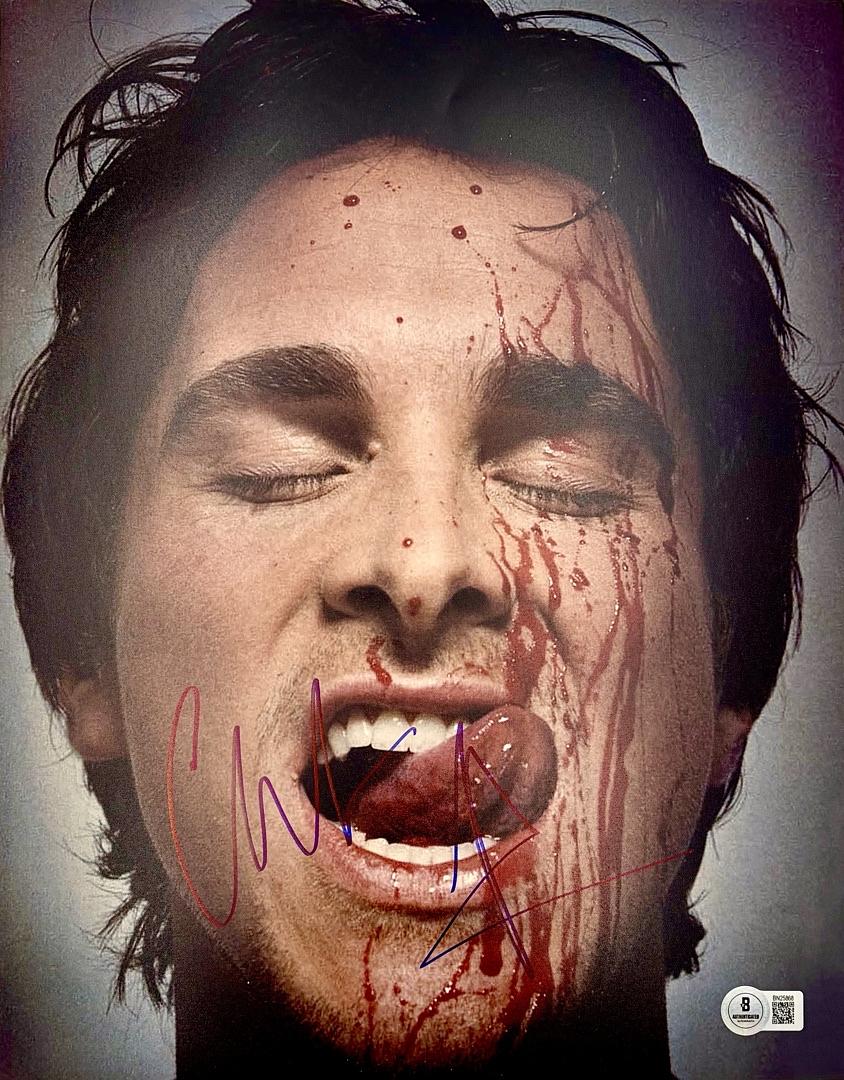 Christian Bale Signed 11x14 Photo (American Psycho) - Beckett COA