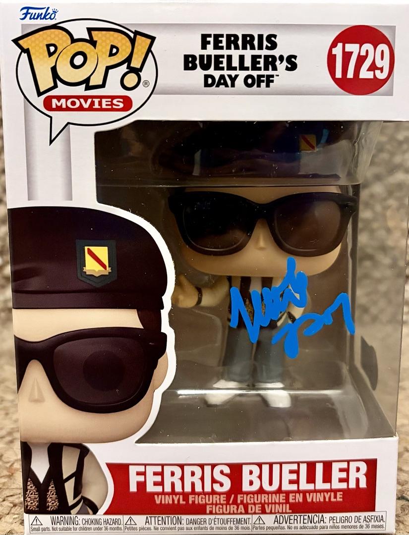 Matthew Broderick Signed Funko Pop Pop Beckett COA
