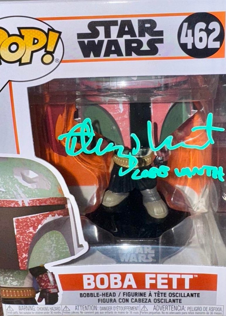 Temeura Morrison signed Star Wars Funko #462 "Boba Fett" - SWAU COA
