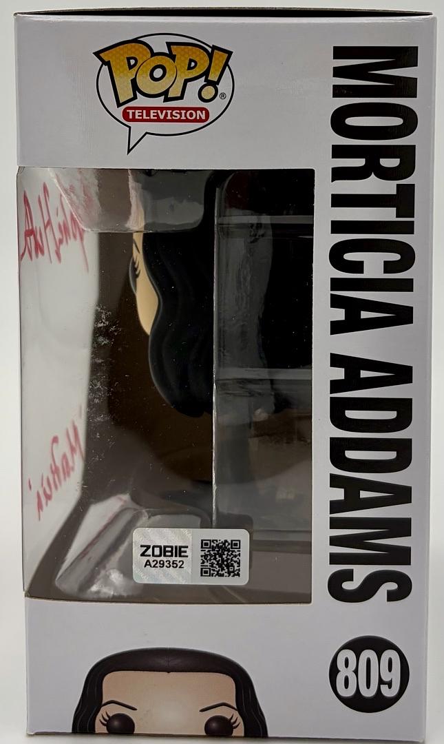 Anjelica Huston Signed Funko Pop #809 "Morticia Addams" (Addams Family) - Zobie COA