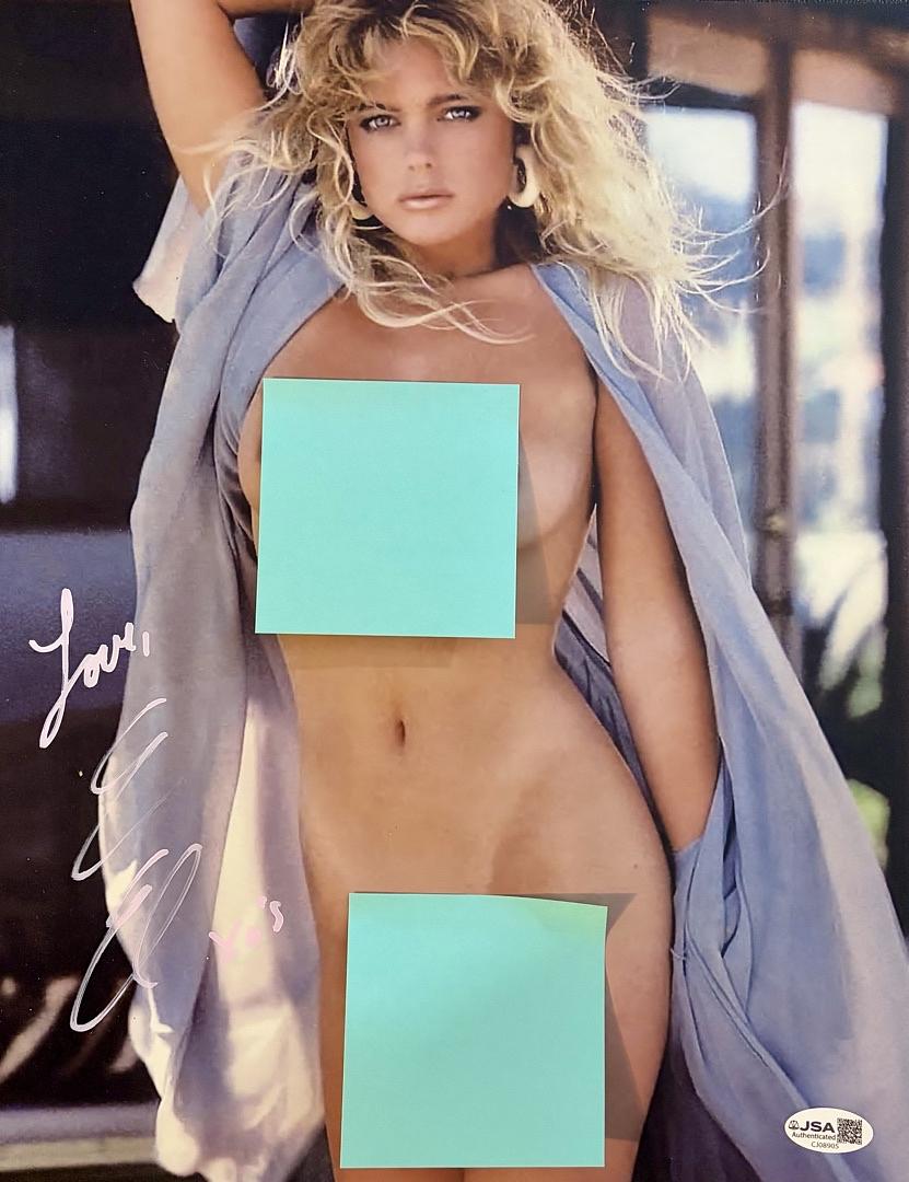 Erika Eleniak signed nudę 11x14 (Baywatch) - JSA COA
