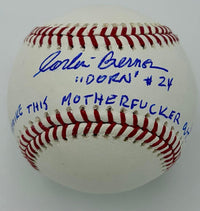 Corbin Bernsen signed ROMLB baseball w/character name & quote (Major League) - JSA COA