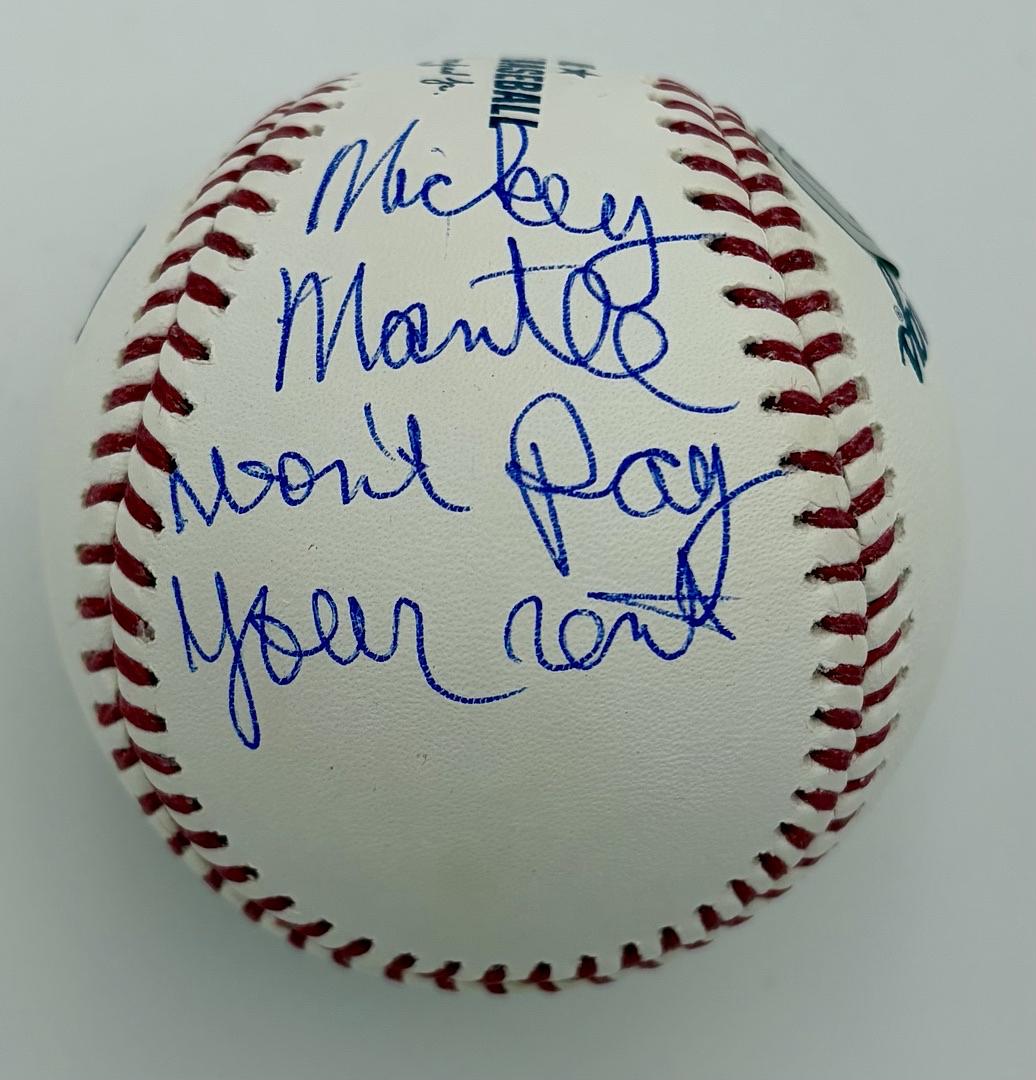 Chaz Palminteri signed baseball w/long quote - Beckett COA