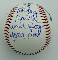 Chaz Palminteri signed baseball w/long quote - Beckett COA