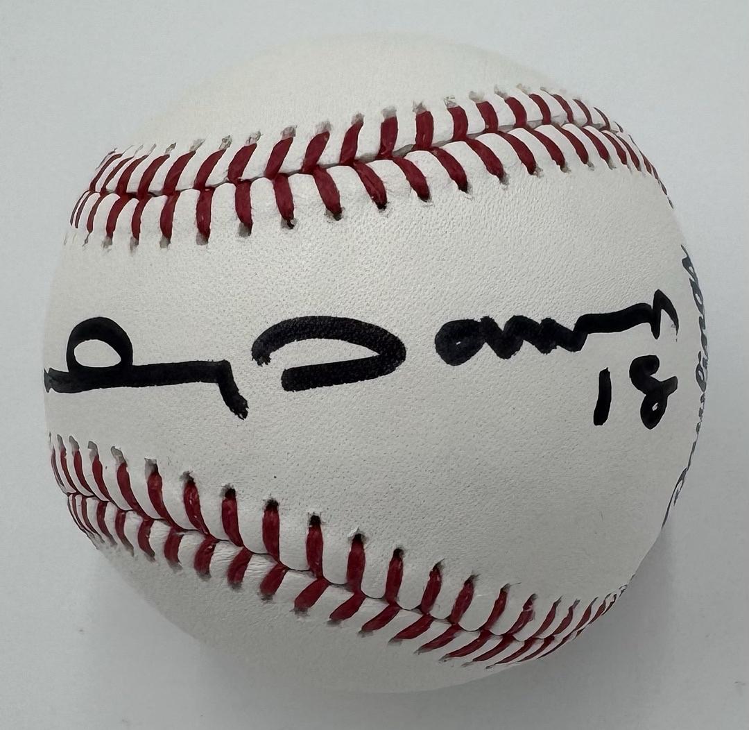 Johnny Damon (Red Sox) signed ROMLB - Beckett COA