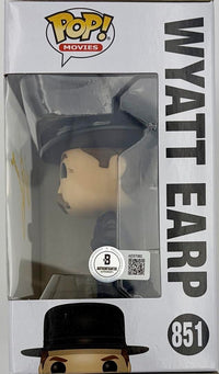 Kurt Russell Signed Funko Pop #851 Wyatt Earp Tombstone (Yellow Ink) - Beckett COA #3