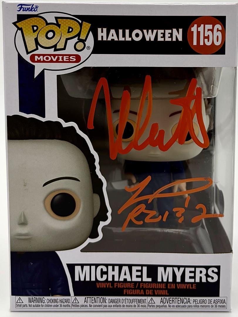 Nick Castle and Tyler Mane Signed Funko #1156 "Michael Myers" (Halloween) - Beckett & JSA