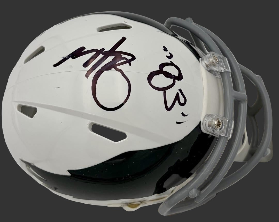 Mark Wahlberg signed Eagles mini-helmet (Invincible) - Beckett COA