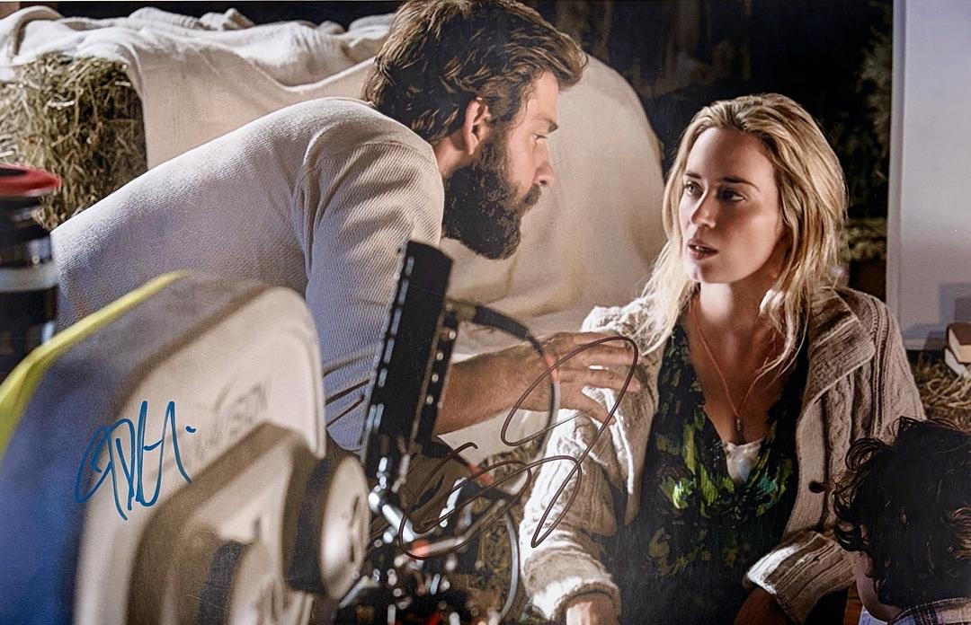 Emily Blunt and John Krasinski signed 11x17 (A Quiet Place) - SWAU COA