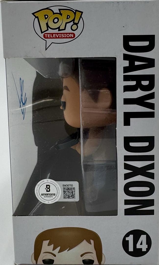 Norman Reedus Signed Funko Pop #889 "Daryl Dixon" (Walking Dead) - Beckett COA
