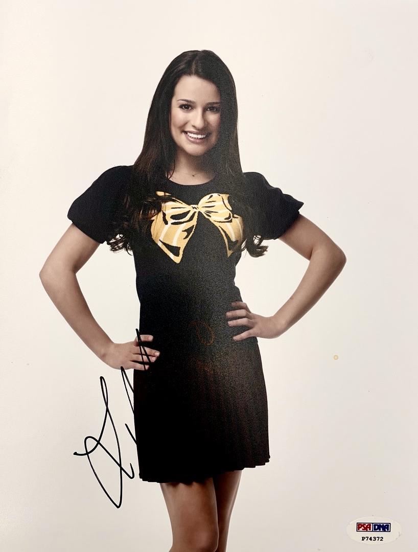 Lea Michelle "Glee" signed 8x10 - PSA/DNA COA