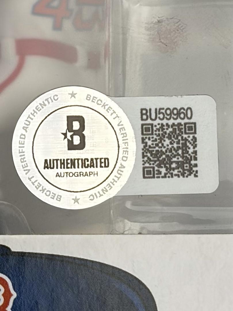 Pedro Martinez Signed Funko Pop #55 (Red Sox) - Beckett COA