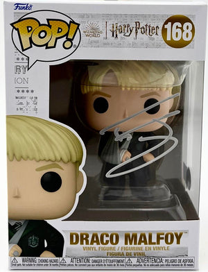 Tom Felton Signed Funko Pop #168 Draco Malfoy (Harry Potter) - Beckett COA