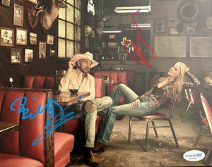 Billy Bob Thornton & Ali Larter signed 11x14 (Landman) - ACOA COA