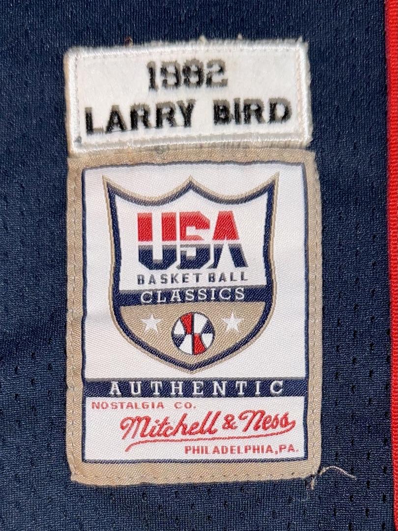 Larry Bird Signed Mitchell & Ness signed Team USA Jersey -  JSA COA