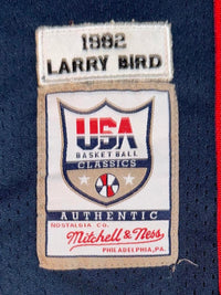 Larry Bird Signed Mitchell & Ness signed Team USA Jersey -  JSA COA