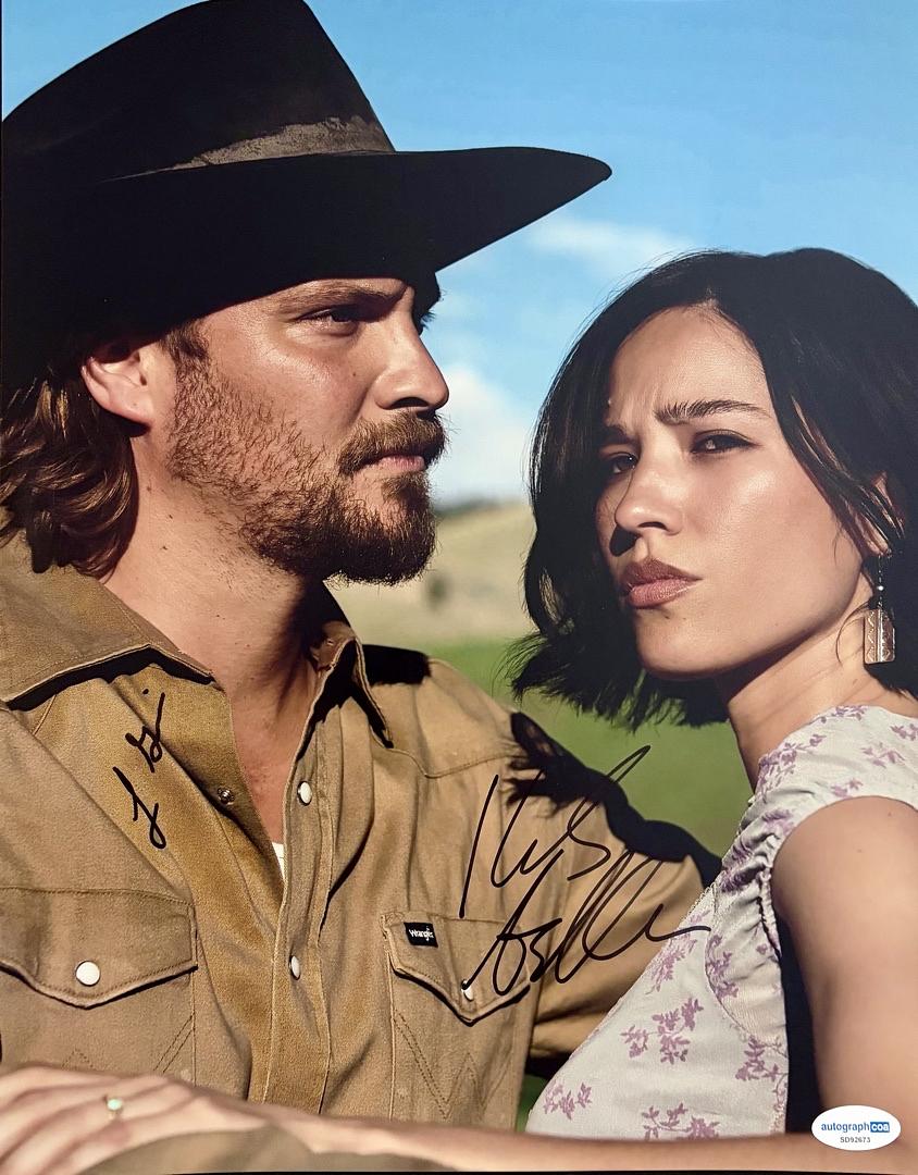 Luke Grimes and Kelsey Asbille signed 11x14 (Yellowstone) - ACOA COA