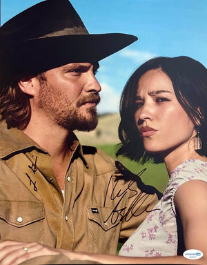 Luke Grimes and Kelsey Asbille signed 11x14 (Yellowstone) - ACOA COA