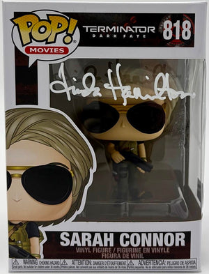 Linda Hamilton Signed Funko Pop #818 Sara Connor (Terminator) - Beckett COA #07