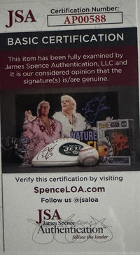 Neve Campbell and Denise Richards sexy signed 11x14 JSA COA