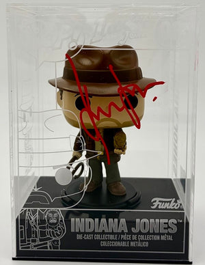 Harrison Ford "Indiana Jones" signed Die-Cast Funko #08 - Beckett COA **RARE**