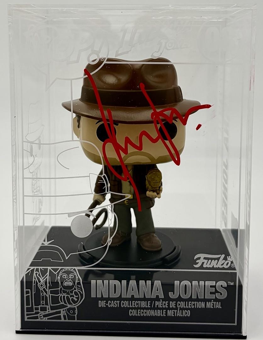 Harrison Ford "Indiana Jones" signed Die-Cast Funko #08 - Beckett COA **RARE**