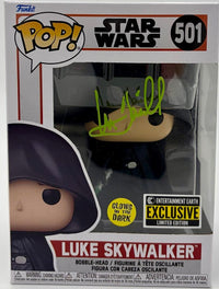 Mark Hamill Signed "Exclusive" Luke Skywalker Funko Pop #501 (Star Wars) -  Official Pix COA