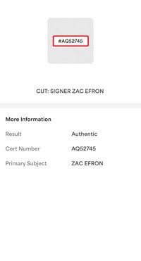Zac Efron signed "Phillip Carlyle" signed Funko #828 (The Greatest Showman) - PSA COA