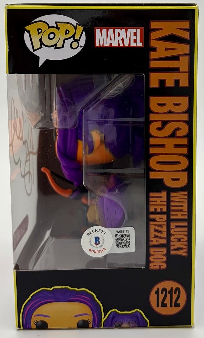 Hailee Steinfeld signed "Kate Bishop" Funko #1212 (Marvel) - Beckett COA