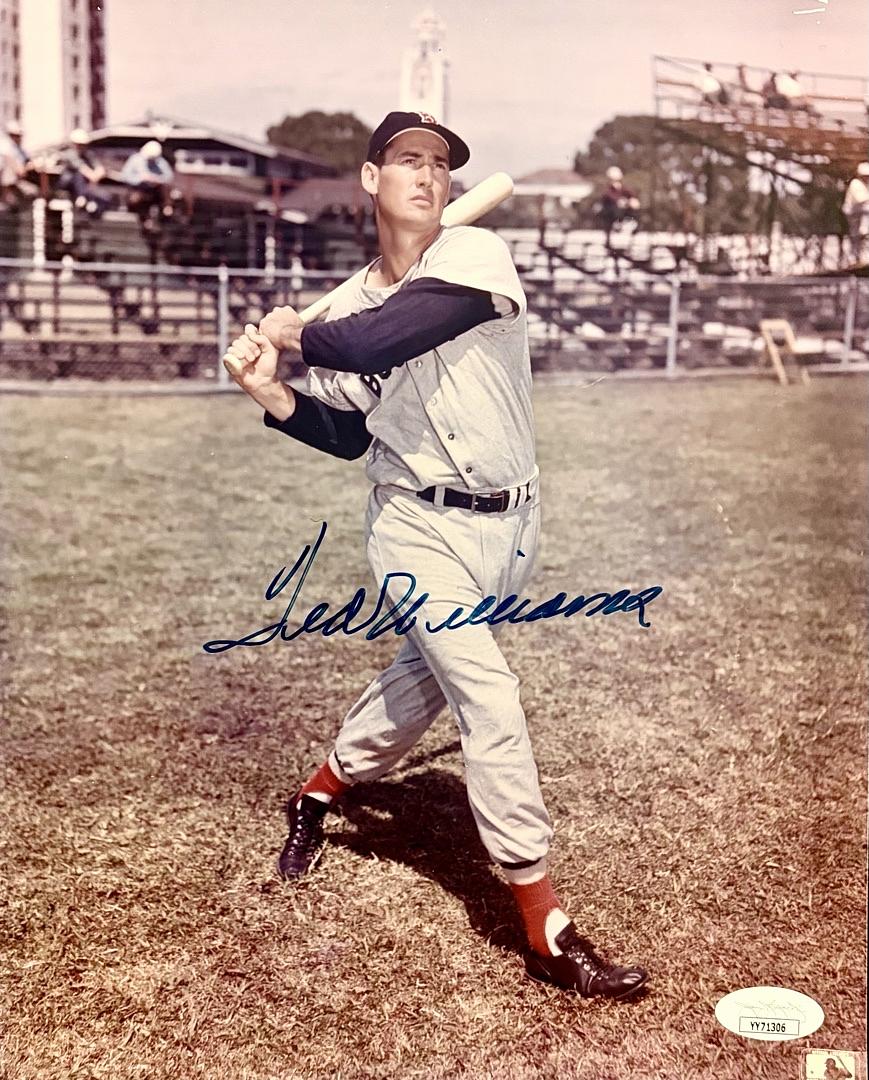 Ted Williams (Red Sox) signed 8x10 - JSA COA