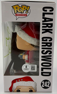 Chevy Chase Signed Funko Pop #242 Clark Griswold (Christmas Vacation) - Beckett COA