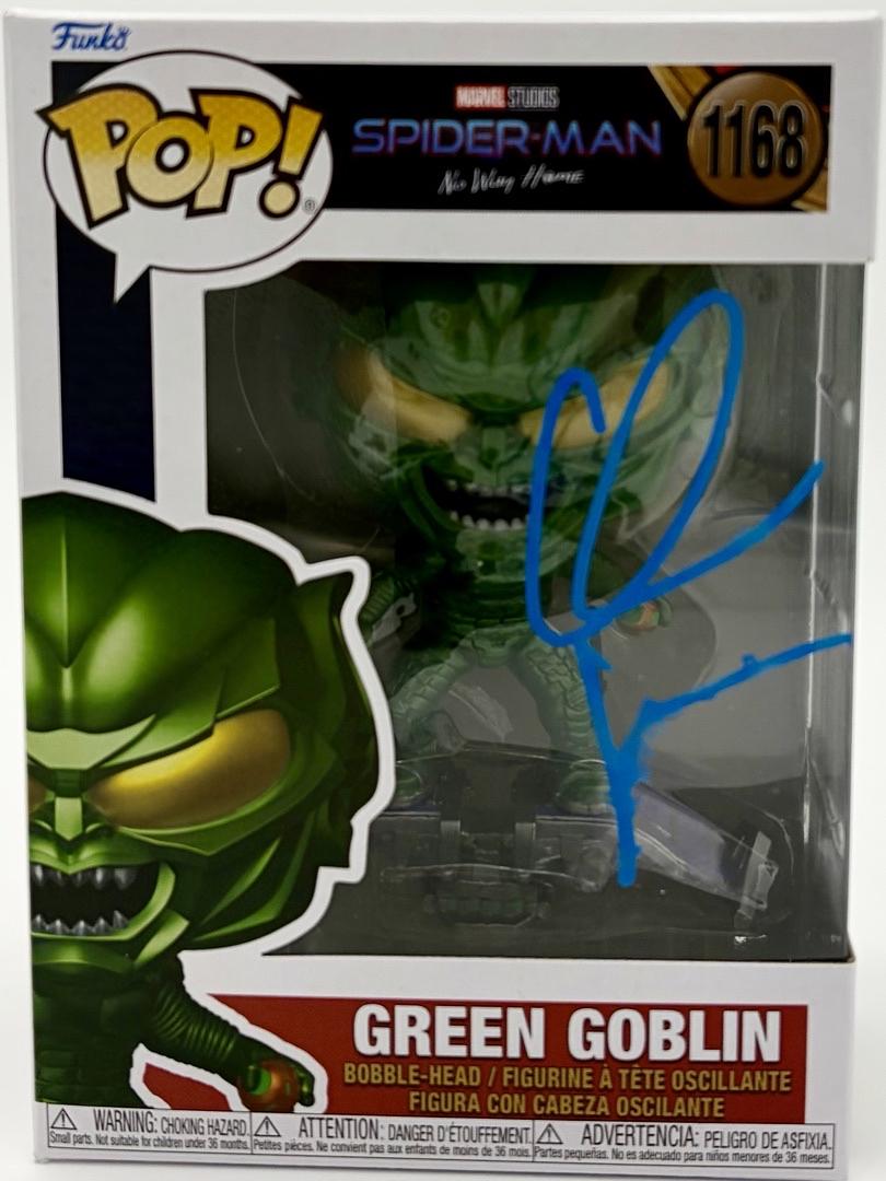 Willem Dafoe Signed Funko Pop #1168 Green Goblin (Spider-Man)  - Beckett COA