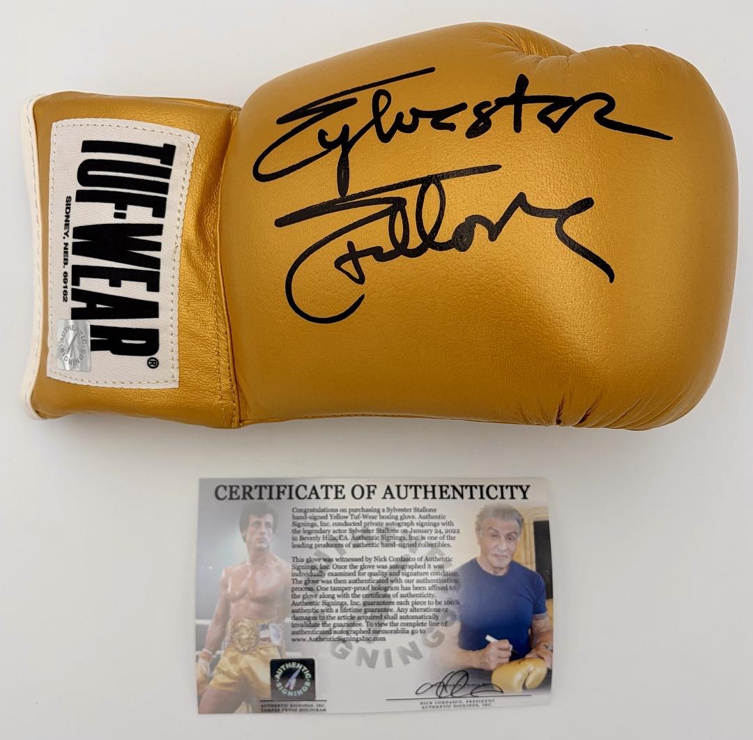 Sylvester Stallone signed boxing glove (Rocky) - ASI COA