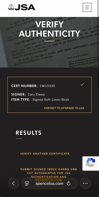 Cary Elwes signed paperback book "As You Wish" - JSA COA