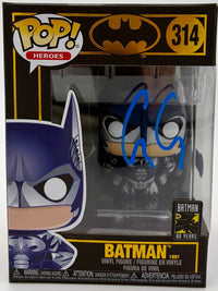 George Clooney Signed Funko Pop #314 Batman (Blue Ink) - Beckett COA