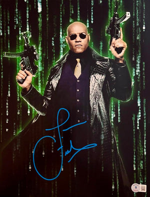 Laurence Fishburne Signed 11x14 Photo (Matrix) - Beckett COA