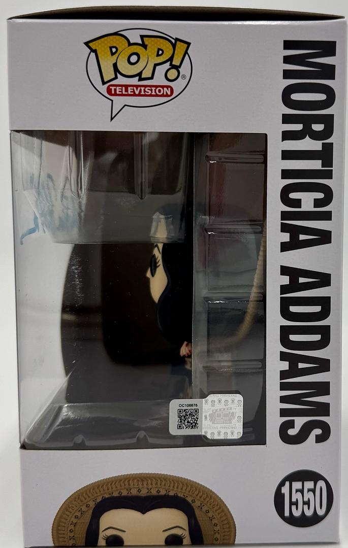 Anjelica Huston Signed Funko Pop #1550 "Morticia Addams" (Addams Family) - OC Celebrity Marketing COA